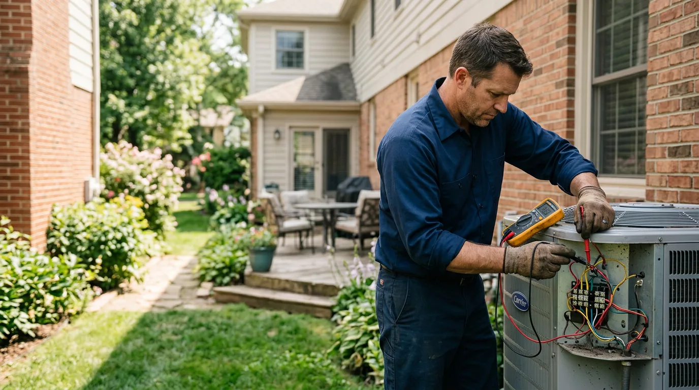 HVAC technician working near Jonesville, KY
